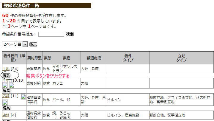 登録物件編集